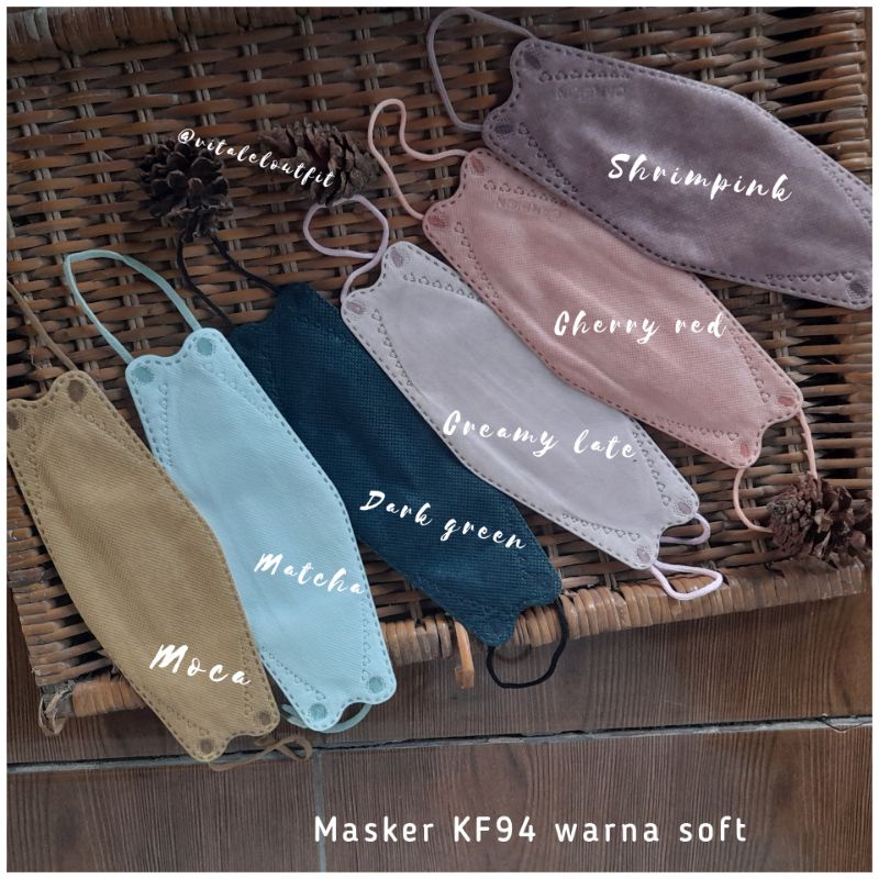 Masker kf94 warna soft. vitaleloutfit