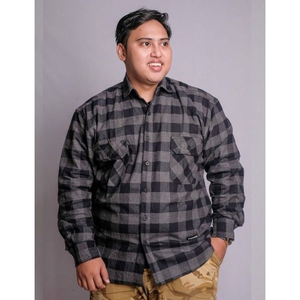 KEMEJA FLANEL JUMBO OVERSIZE XXL + XXXL + XXXXL KEMEJA 2XL 3XL 4XL