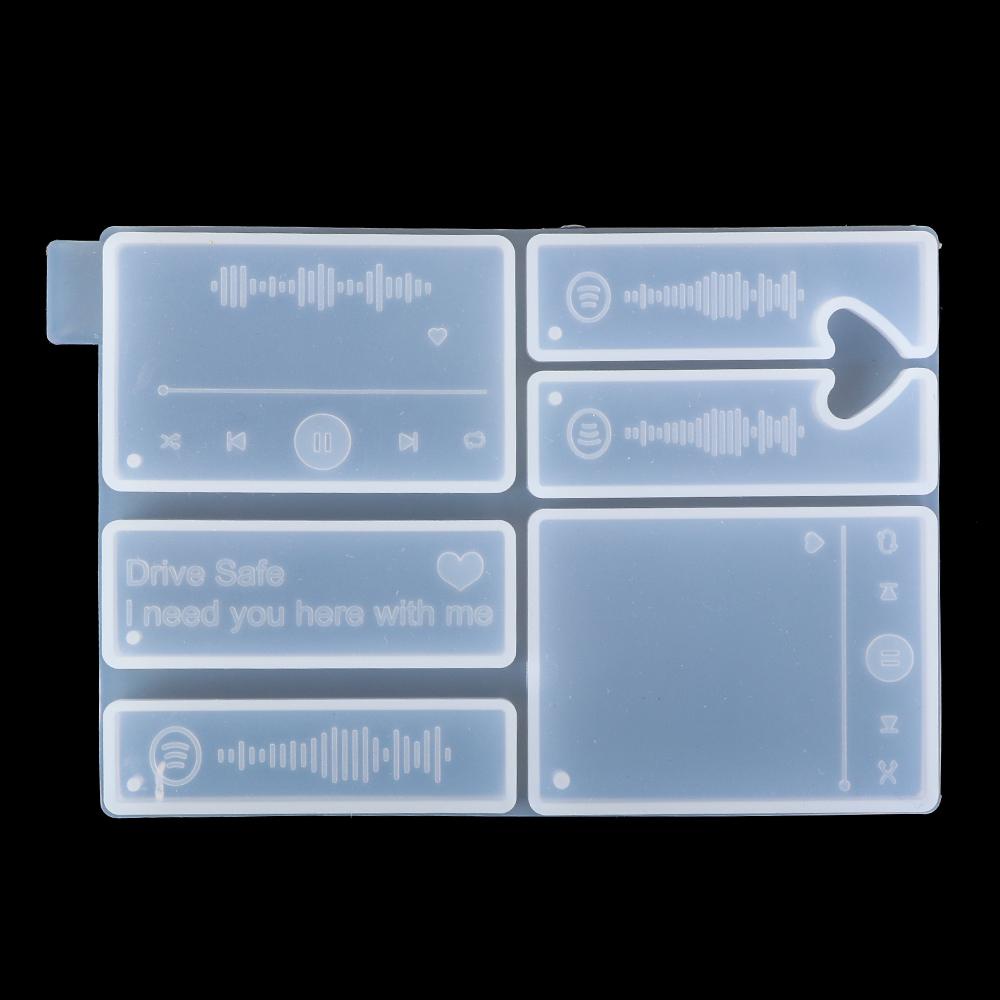 PREVA Keychain Molds Casting Crystal Epoxy Resin Crafts Silicone Mould