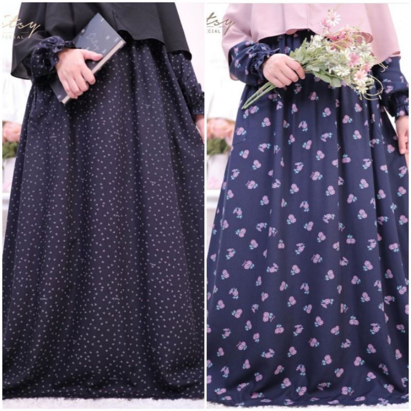 Ditsy September Viridity Black XL Daisy DarkBlue XL