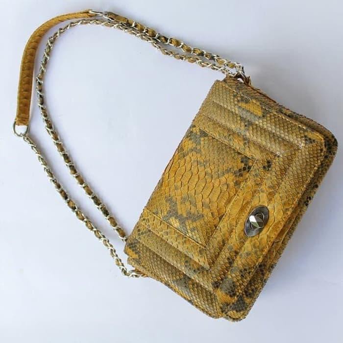 AA LEATHER ORI Tas Chenl Smok Kulit Ular