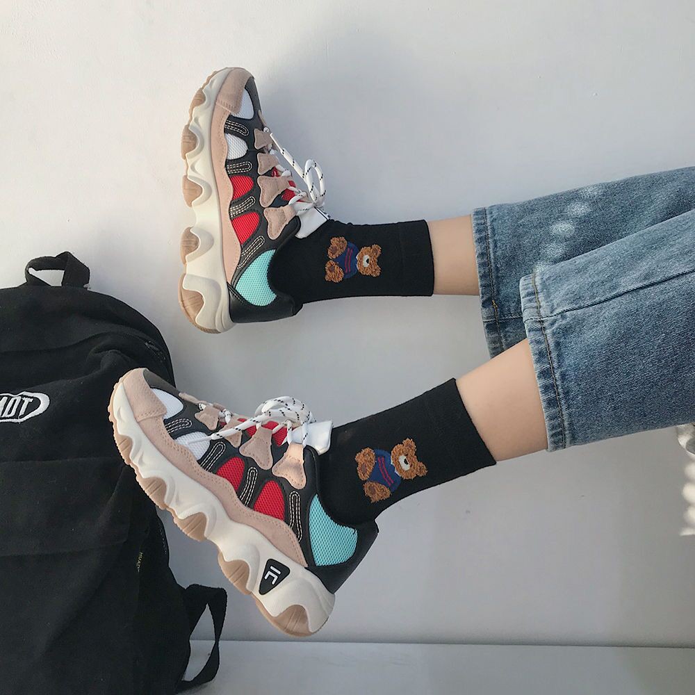 ( BAYAR DI TEMPAT / COD )SEPATU WANITA VERSI KOREA STYLE SNEARKERS WANITA TRENDY IMPOR FASHION