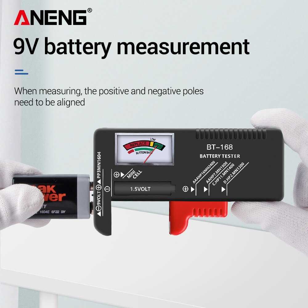 ANENG Tester Baterai Capacity Checker AA AAA Display Analog - BT-168