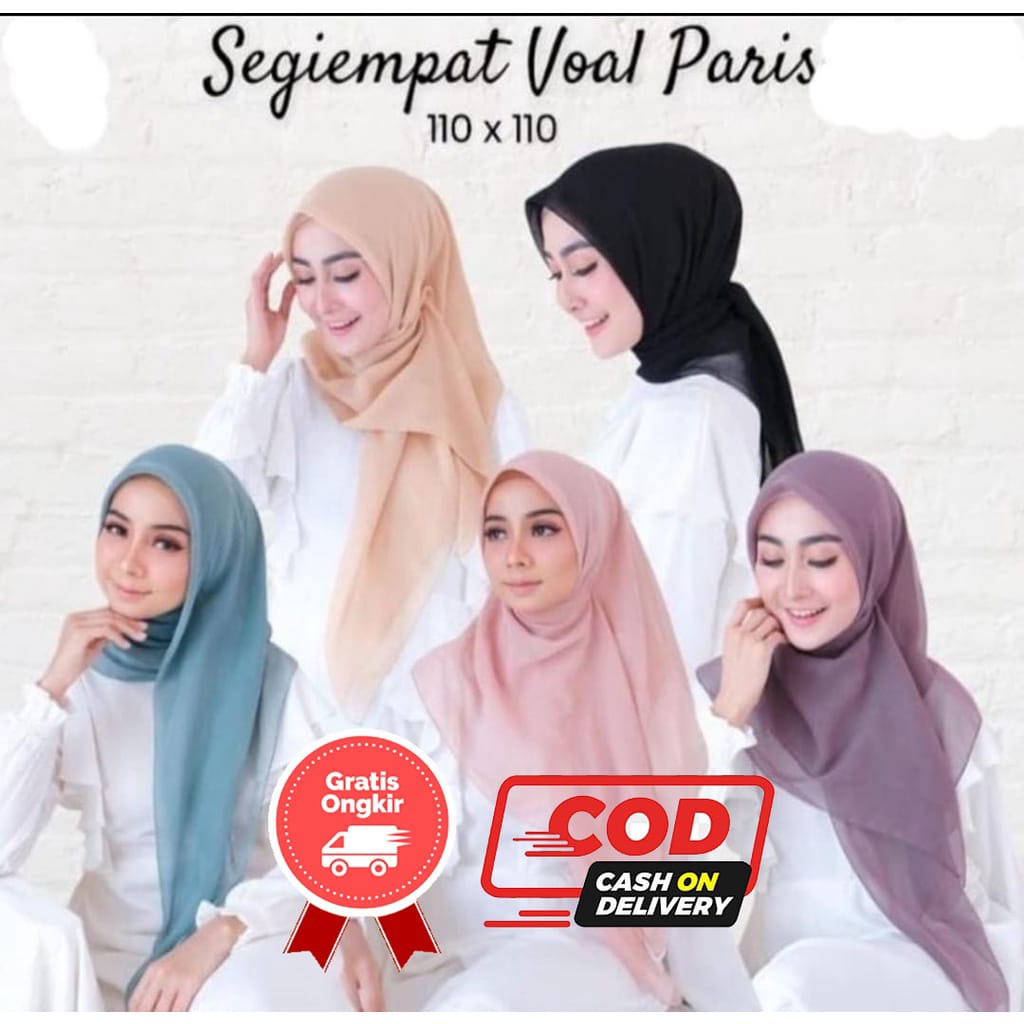 JILBAB SEGIEMPAT VOAL PARIS || PARIS VOAL PREMIUM