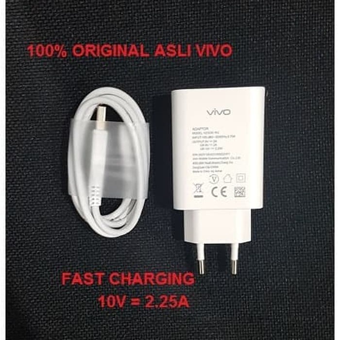 CHARGER VIVO Y30 y30i Y50 S1 Pro Original Asli Carger Adapto r AdapterFAST CHARGING USB TYPE C ORIGINAL 2.A/9V 100% ORI Casan Cas Hp Cepat Penuh Ori Carger Hp Pengisian Cepat Kabel Charger Vivo Tipe C Ori Samsung Oppo Xiaomi Asus Lenovo Realme LG Sony