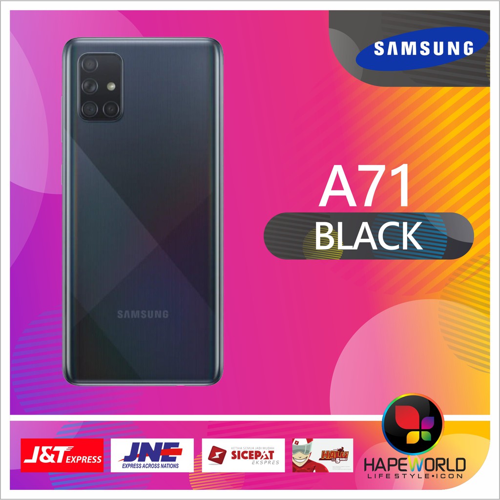 SAMSUNG GALAXY A71 GARANSI RESMI SAMSUNG [8GB / 128GB] HP ANDROID MURAH-Black