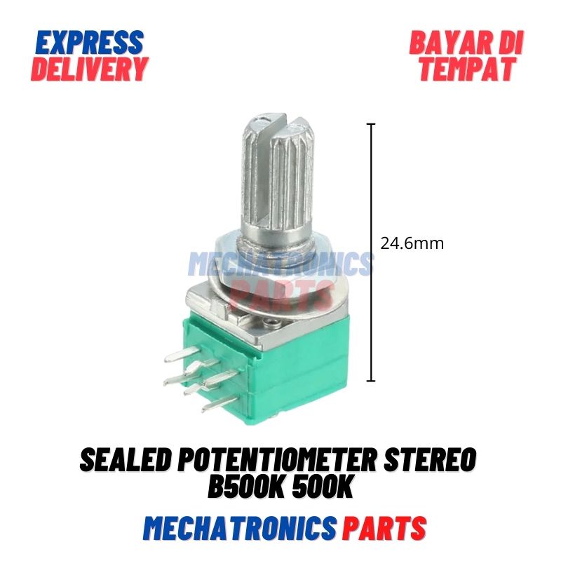 Sealed Potentiometer Potensiometer potensio Stereo B500K 500K