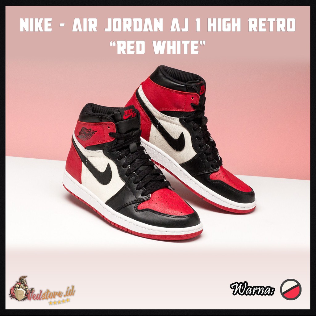 aj 1 red and white