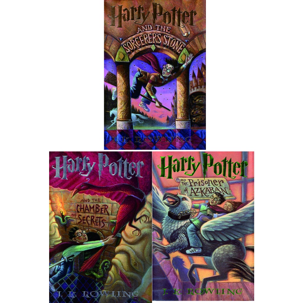 Novel Harry Potter 1,2 & 3 - J.K Rowling (English Version)
