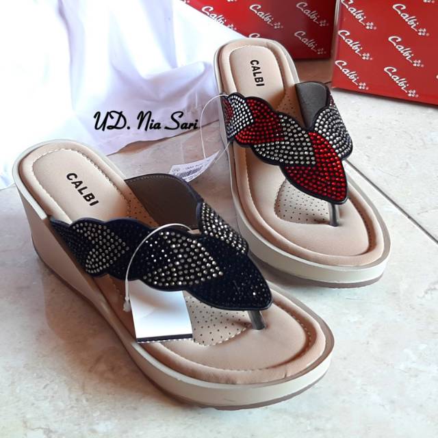 Sandal Calbi Pgbx 1783 Sandal Wedges Calbi Sandal Calbi Murah Shopee Indonesia