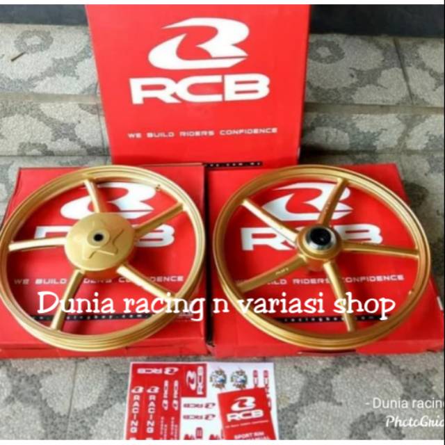 Velg RCB ring 17 Mio karbu Mio sporty Smile Mio soul Fino karbu Nouvo X ride 115 Velg RCB SP522 120 140 ring 17 1set Depan belakang