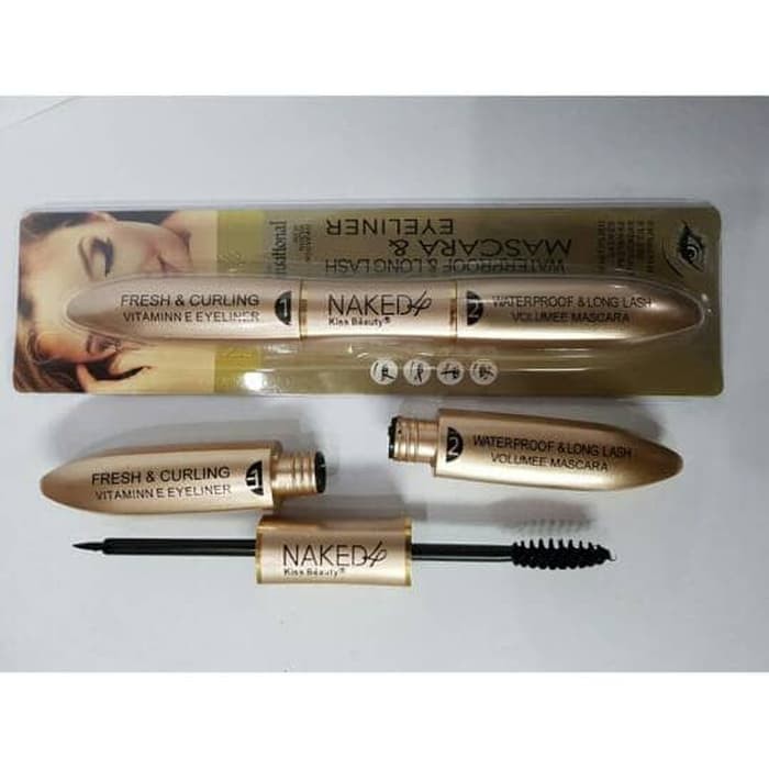 Mascara Eyeliner 2in1 - Maskara + Eyeliner Double Extention 2 in 1