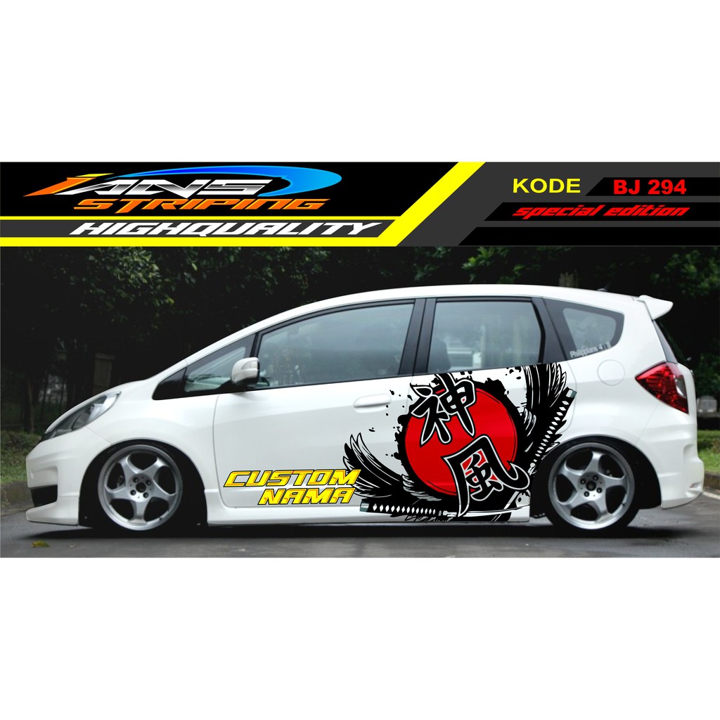 DECAL STICKER MOBIL JAZZ / STICKER MOBIL / STIKER JAZZ, BRIO, YARIS, AGYA