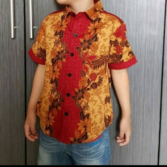 RESTOCK Batik Kemeja Anak 001OG