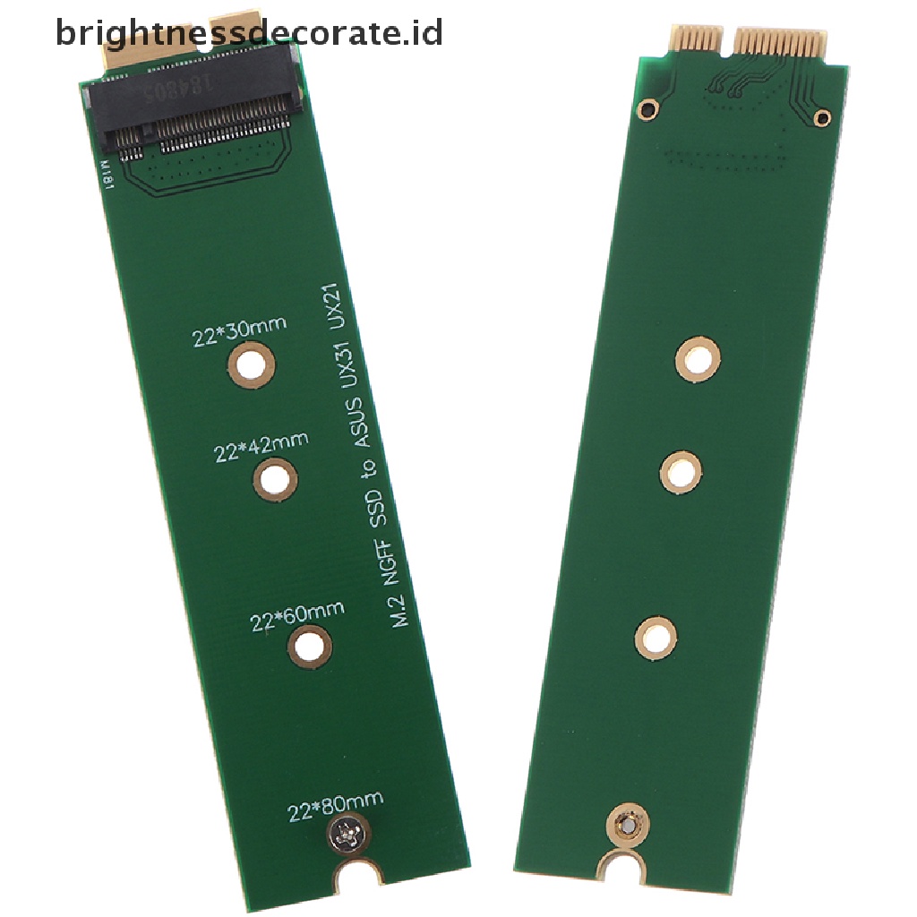 1 Pc Kartu Adapter Extension M.2 Ngff Ssd To 18 Pin Untuk Ux31 Ux21 Ux21E Ux31A