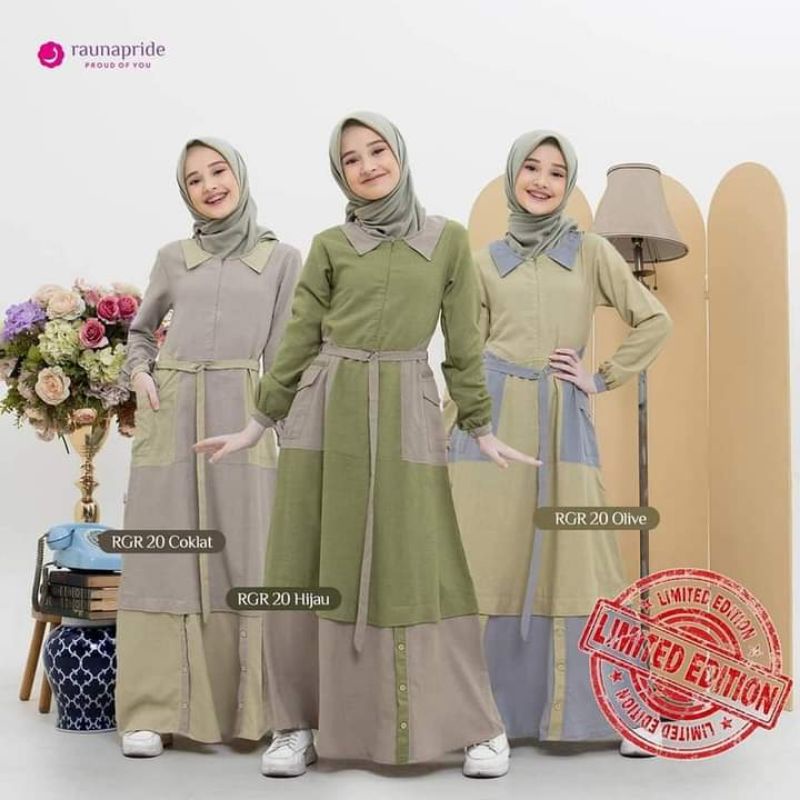Gamis remaja by RAUNA Kode RGR 20