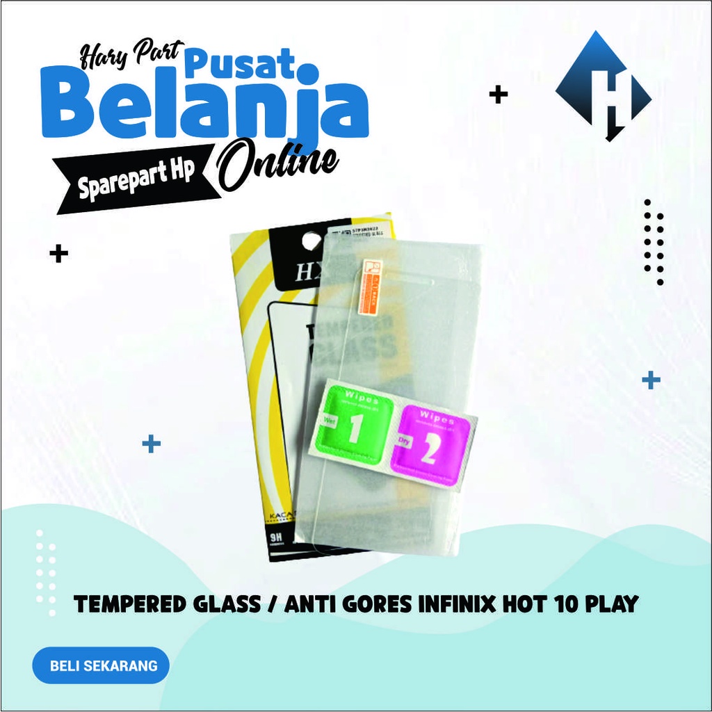 Tempered Glass / Anti Gores Infinix Hot 10 Play