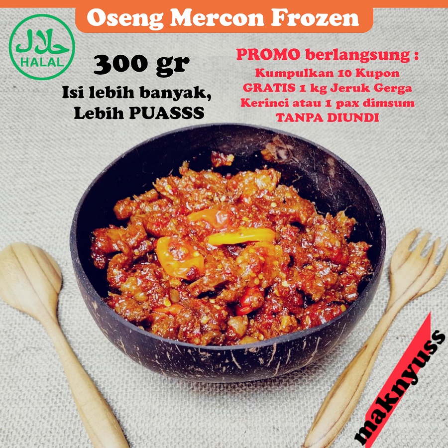 

OSENG MERCON HALAL TETELAN SAPI FROZEN