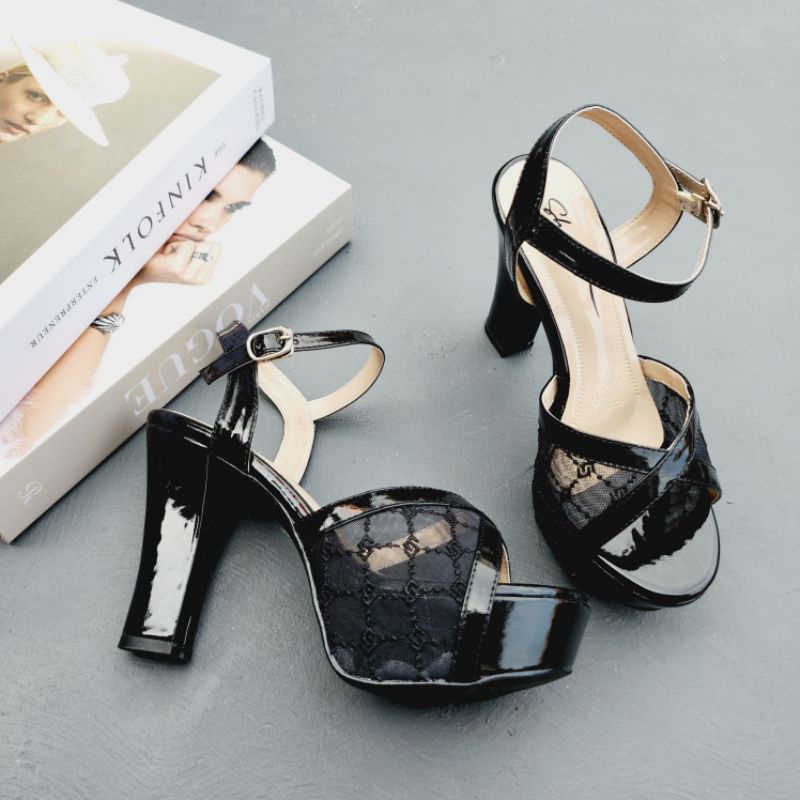 SheNDAL Vosina Heels 10 cm | Sendal wanita terbaru | Sandal wanita dewasa by Shendal.id