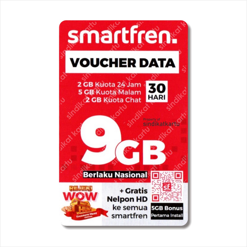 Voucher Kuota Smartfren 9GB 30Hari