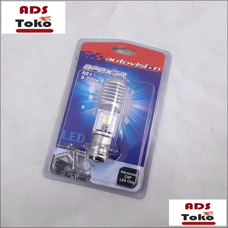 Lampu Bohlam Motor LED Bebek Matic Autovision Socket H6 Putih