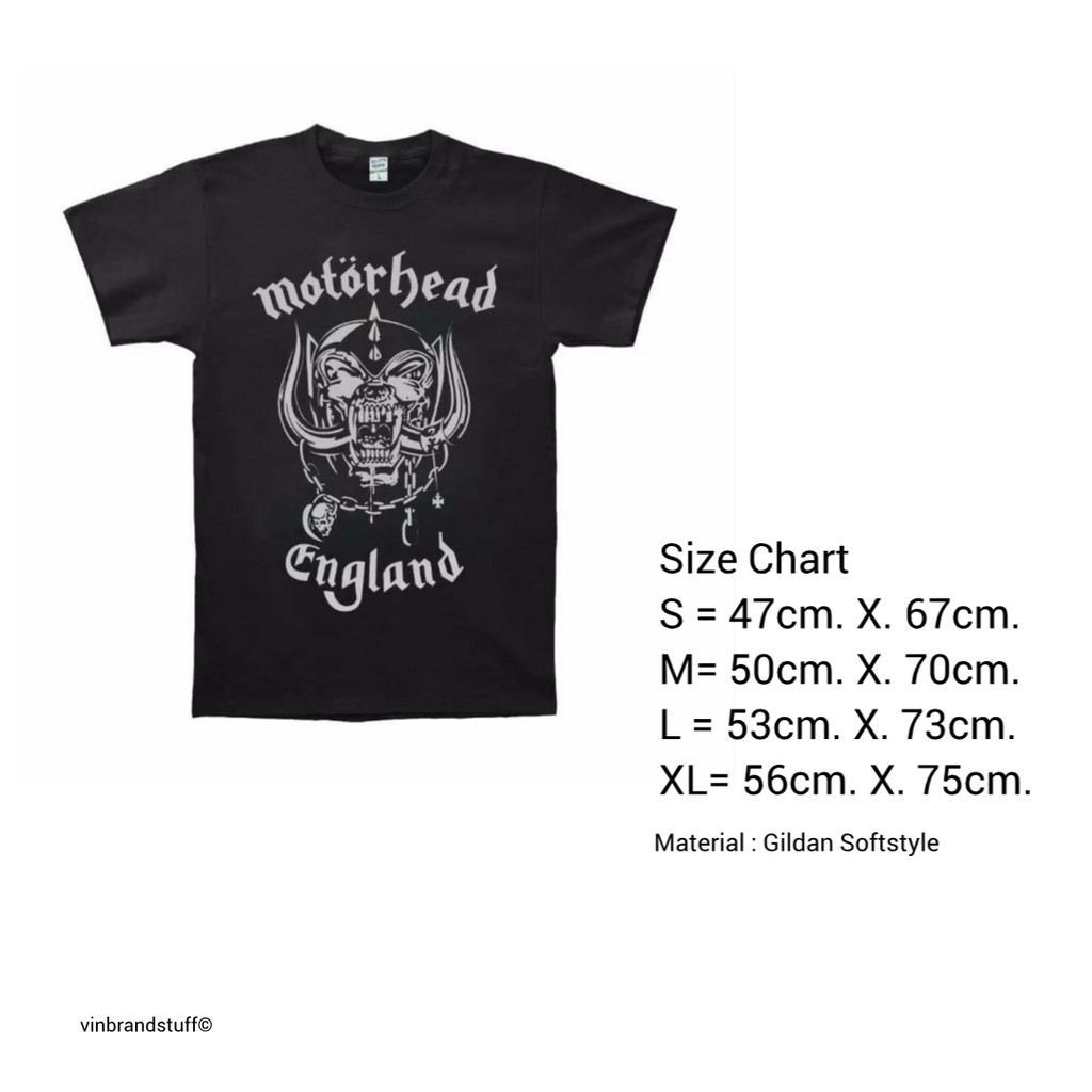 Motorhead England Tshirt / Kaos / Baju Official Merch Original