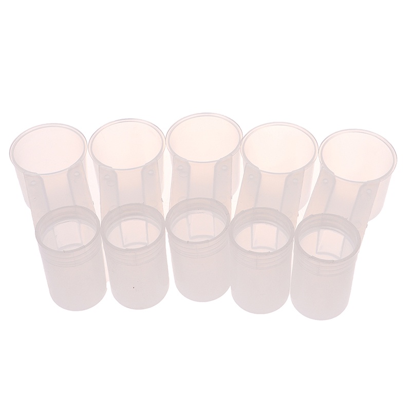 5pcs Botol Minum Pigeon Feeder Bahan Plastik Bening