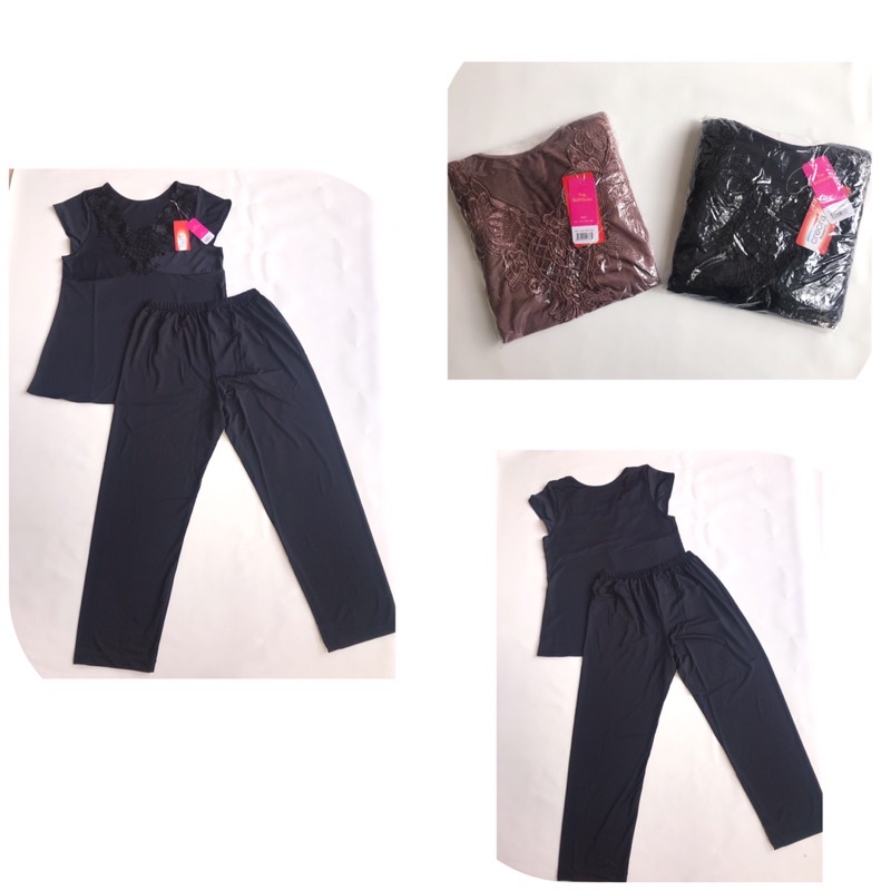 the brahouse lingerie baju tidur satu setelan celana panjang B09-896P sale