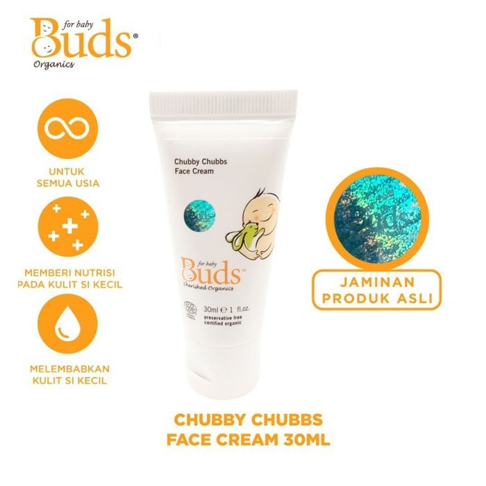 Buds Organics- Chubby Chubbs Baby Face Cream 30ml - Krim Wajah Bayi Organik