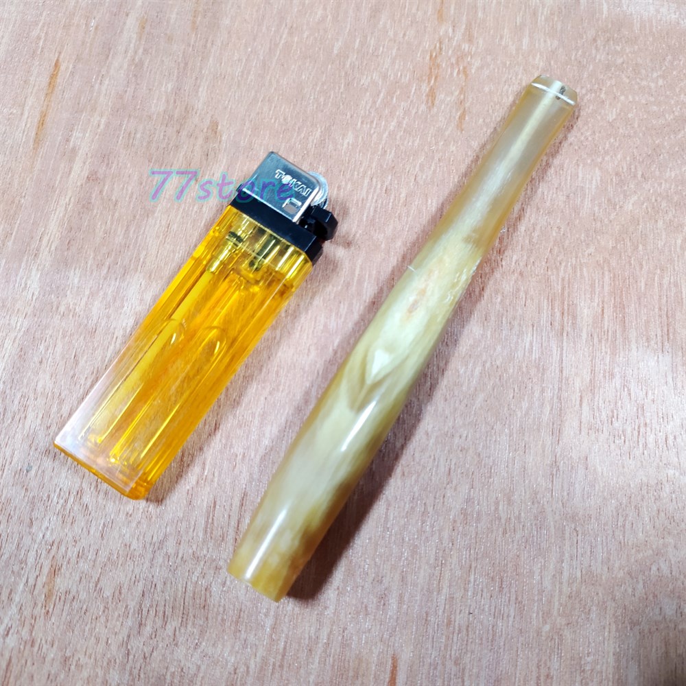 Pipa once rokok tanduk bule asli handmade / pipa rokok bahan tanduk size panjang LIMITED
