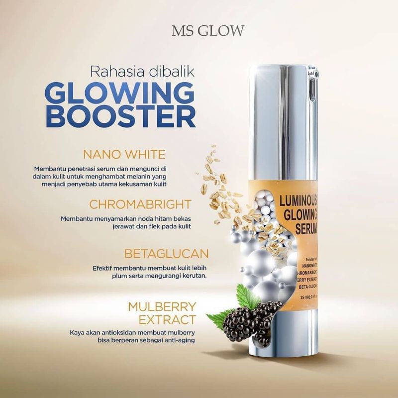 MS GLOW LUMINOUS GLOWING SERUM / SERUM LUMINOUS / SERUM MS GLOW / MS GLOW