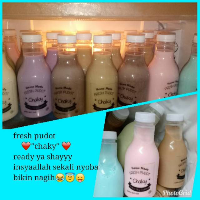 

Khusus gosend Pudot (puding sedot silky) moiaa min beli 10 botol no label