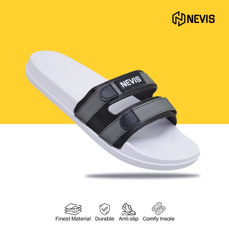 Sandal Slide Pria Nevis Nvs 60 / Sendal Slop Slip On Casual Distro Pria Original