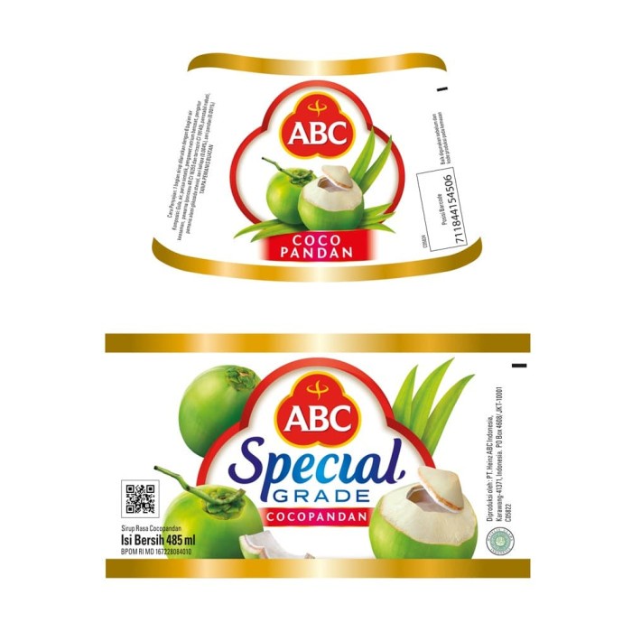 

SIRUP- ABC SIRUP SPECIAL GRADE COCOPANDAN 485 ML - TWIN PACK -SIRUP.