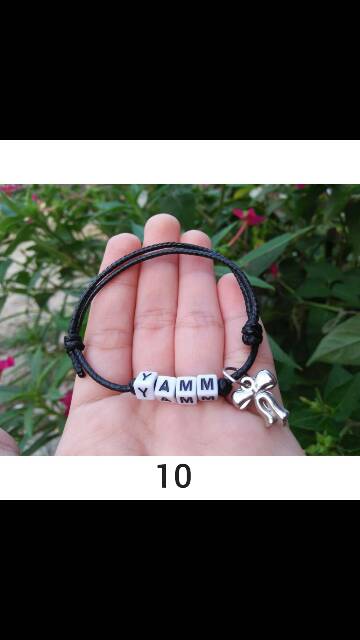 GELANG NAMA INISIAL CHARM GANTUNGAN PART 2