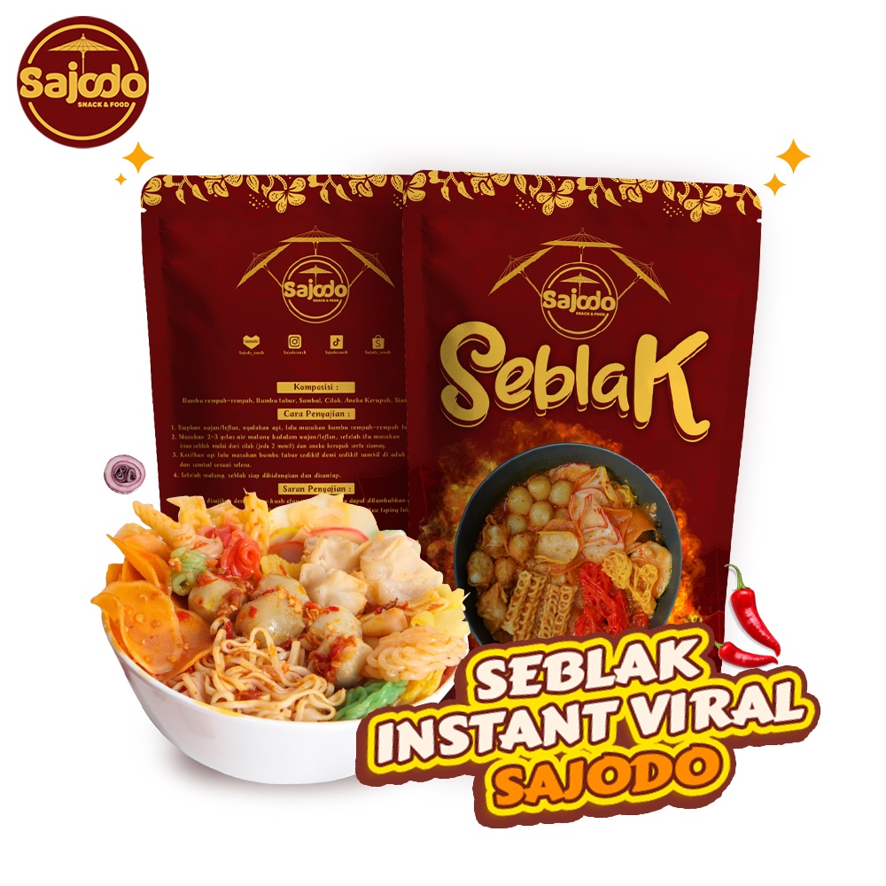 Jual Seblak Instant Viral Khas Sajodo Snack And Food Indonesia Shopee