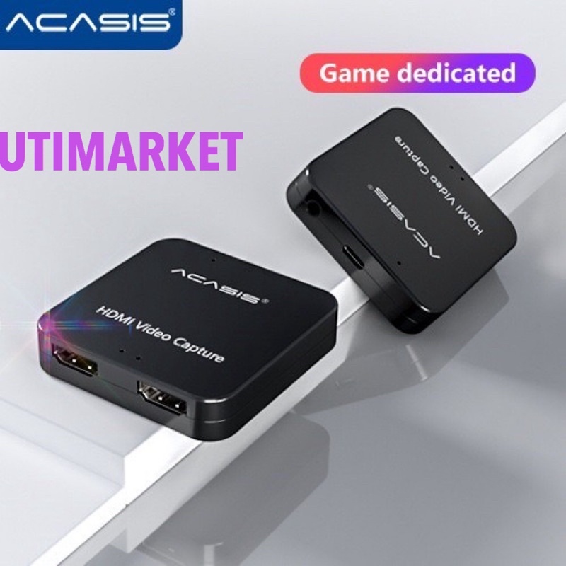 acasis video capture 4k type c interface with loop hdmi capture - HD33