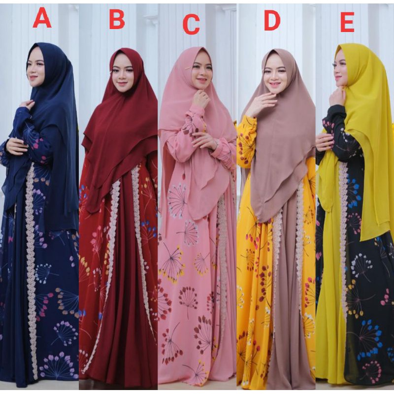 NIRMALA SYARI / ORIGINAL BY KANAYA SYARI / SET KHIMAR
