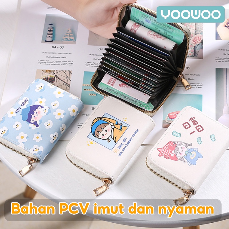 YooWoo Dompet kartu kecil/multi cardholder/dompet lucu-5