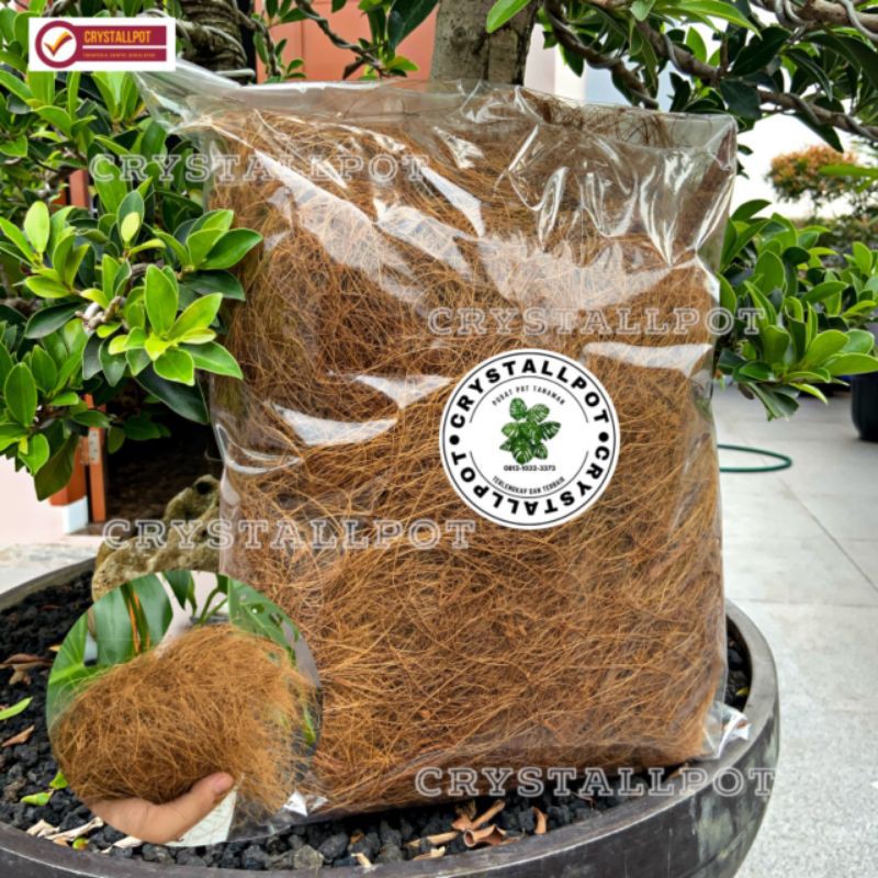 Serat serabut kelapa media tanam COCOFIBER 200 gram untuk tanaman hias