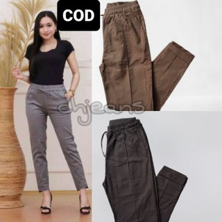 baggy pant jumbo celana kain twill diamon wanita santai baggy pant jumbo celana kain twill diamon wanita santai