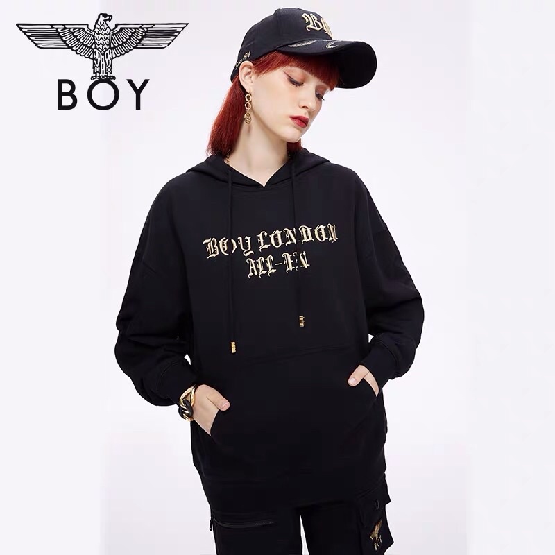 BOY77 SWEATER HOODIE BOY LONDON PRIA WANITA ASIA EROPA FULL BORDIR