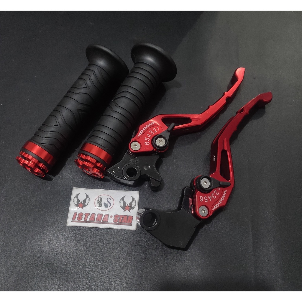 HANDLE REM KOPLING SETELAN STELAN VIXION NEW OLD AKSESORIS VARIASI VIXION PLUS GRIP RING MERAH