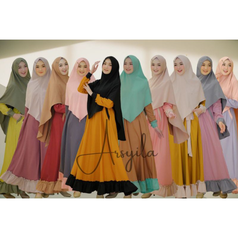 Arsyla gamis set original nararya