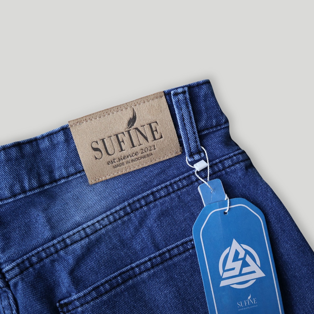 Sufine - Celana Jeans Pendek Premium BoardShort Original Product - Jeans Pendek Pria