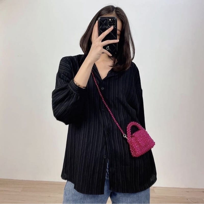 BEFAST - ZEC OOTD Kemeja Oversize YURANO / Avera Lady Crush Kemeja / Kemeja Wanita Keluaran Terbaru / Pakaian Wanita Kerja / kemeja Polos Formal / Fashion Wanita Kekinian Remaja / Kemeja Casual Wanita / Terlaris