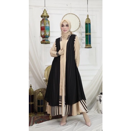 Gamis Terbaru 2022 / Gamis Muslimah / Gamis Fashion / Gamis Set Outer / Dress Cantik
