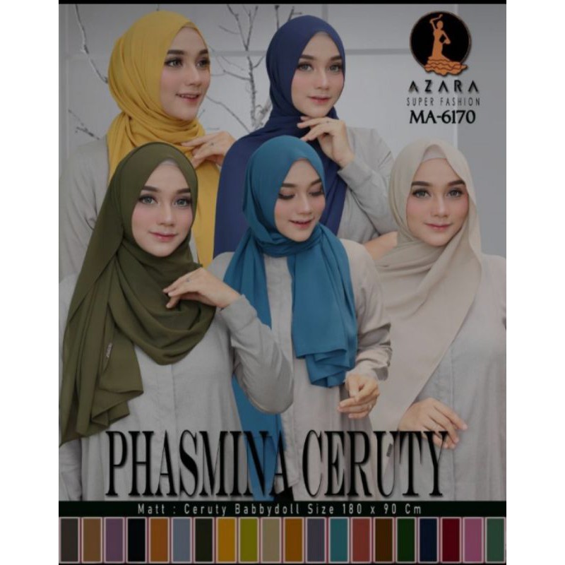 Pashmina ceruty/pashmina Azara/hijab pashmina/pashmina ceruty baby doll/pashmina panjang/pasmina