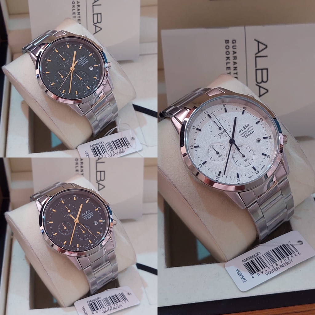 JAM PRIA ALBA AM3865X1 AM3859X1  AM3863X1 AM38 SERIES CHRONOGRAPH ORIGINAL