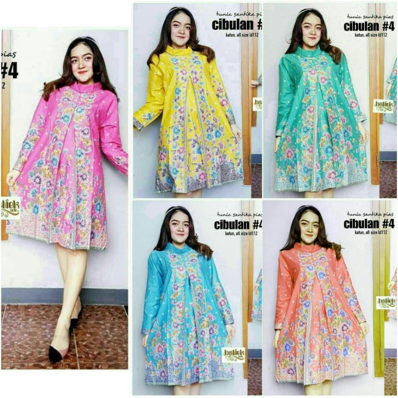 TUNIK BATIK CIBULAN FASHION ATASAN BATIK WANITA MODERN